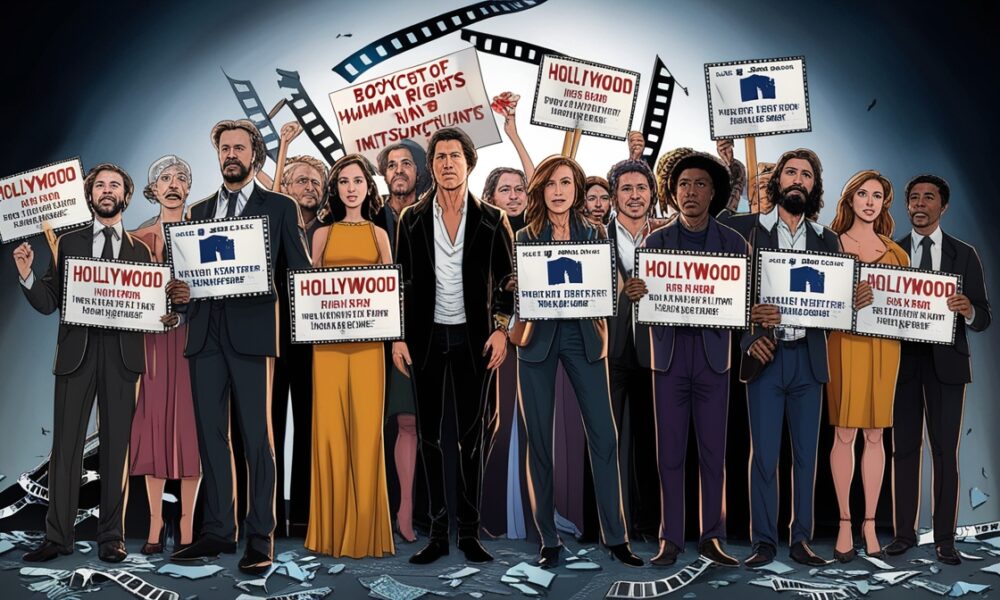 Artis Hollywood menandatangani boikot perfilman Israel, mendukung Palestina.