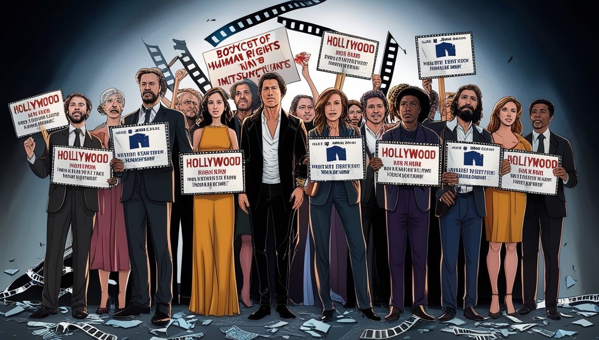 Artis Hollywood menandatangani boikot perfilman Israel, mendukung Palestina.