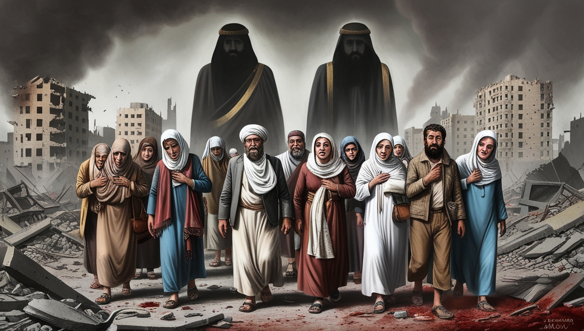 Warga Alawi Suriah meninggalkan rumah yang ditandai X hitam di Al-Somaria.