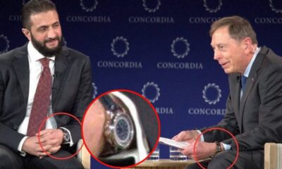 Al-Sharaa mengenakan jam tangan Patek Philippe mewah dalam pertemuan internasional.