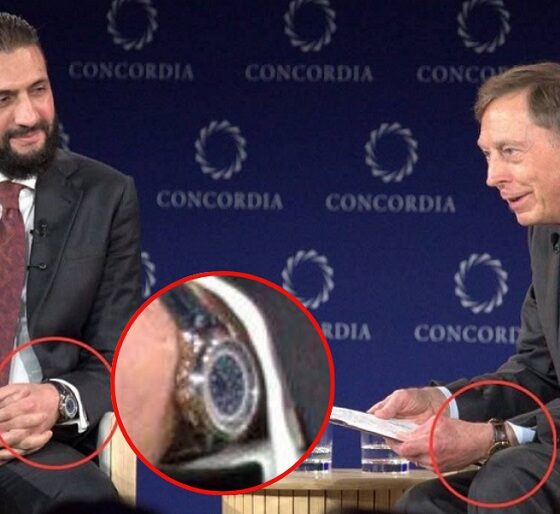 Al-Sharaa mengenakan jam tangan Patek Philippe mewah dalam pertemuan internasional.