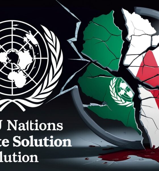 Ilustrasi Resolusi Dua Negara PBB yang janggal bagi Palestina.