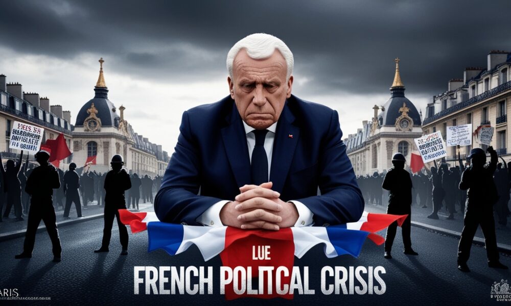 Demonstrasi jalanan di Paris menandai krisis politik Prancis