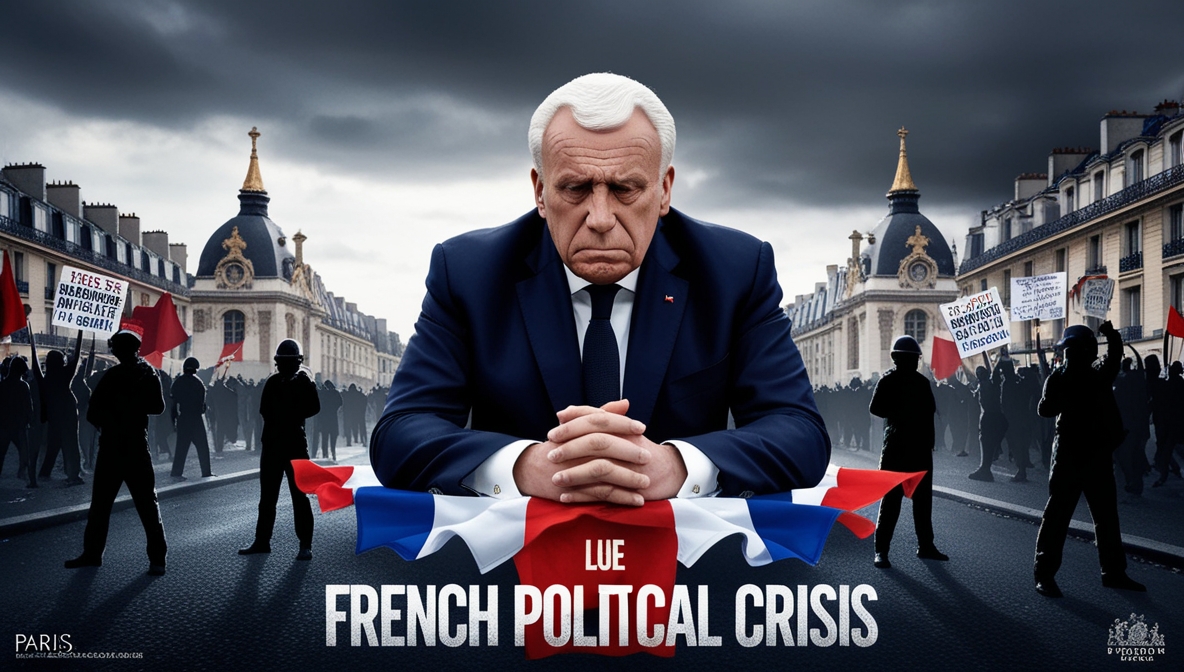 Demonstrasi jalanan di Paris menandai krisis politik Prancis
