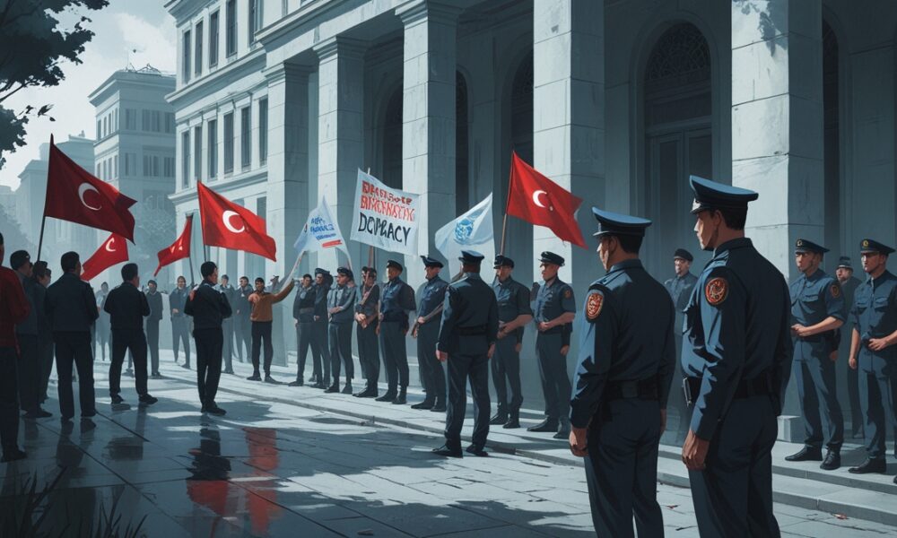 Polisi membubarkan demonstran CHP di Istanbul, contoh politik represif Turki