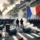 Massa protes Block Everything di jalanan Paris.
