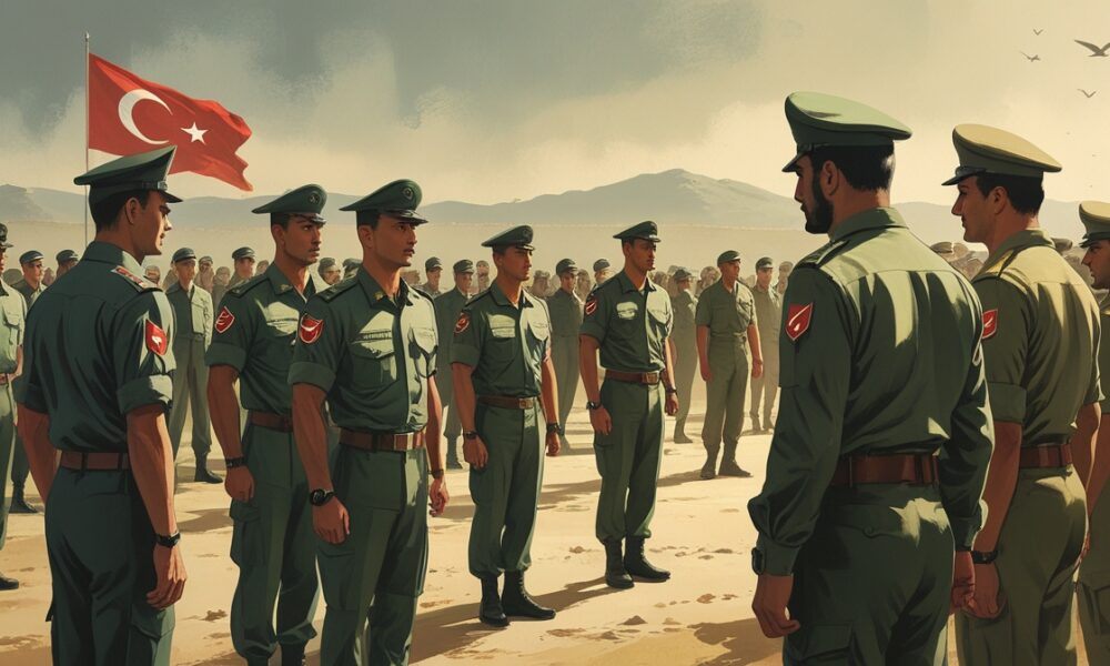 Tentara Suriah menjalani pelatihan militer oleh Turki untuk membangun pasukan baru di Damaskus.