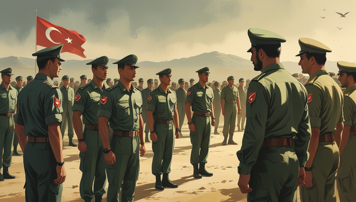 Tentara Suriah menjalani pelatihan militer oleh Turki untuk membangun pasukan baru di Damaskus.