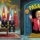 Ilustrasi editorial ASEAN mencari mitra dagang baru saat Amerika menutup pintunya