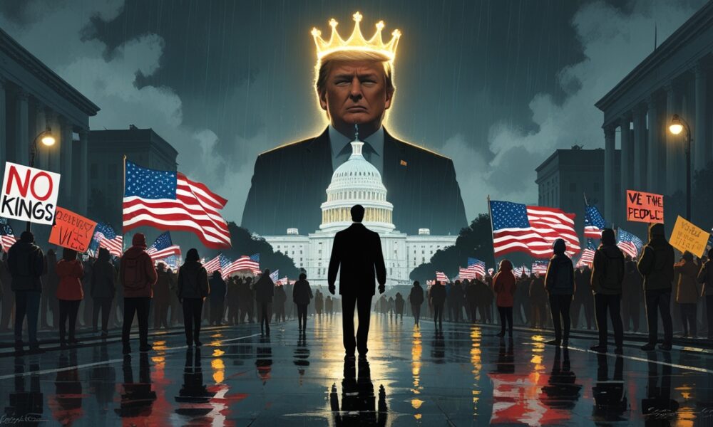 Trump, No Kings, demokrasi Amerika, otoritarianisme, protes nasional