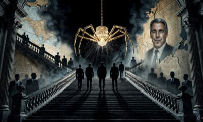 Symbolic illustration of power, corruption, and Epstein’s lingering influence in politics.