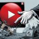 Ilustrasi editorial YouTube membungkam kebenaran tentang Gaza.