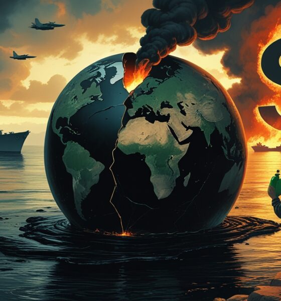 Ilustrasi krisis minyak dunia akibat konflik AS dan Iran