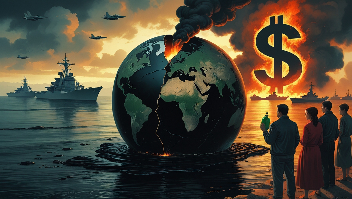 Ilustrasi krisis minyak dunia akibat konflik AS dan Iran