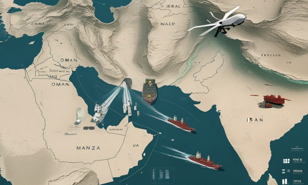 Drone Iran dan kapal perang AS di Selat Hormuz