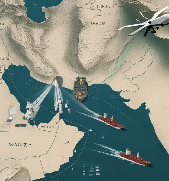 Drone Iran dan kapal perang AS di Selat Hormuz