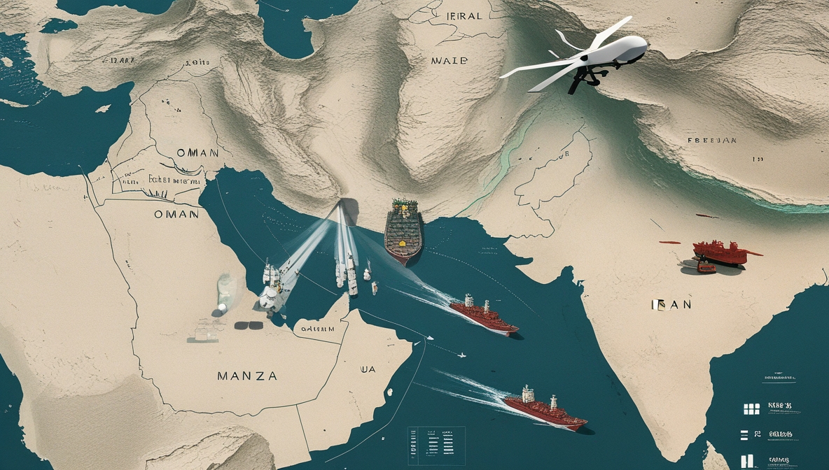 Drone Iran dan kapal perang AS di Selat Hormuz