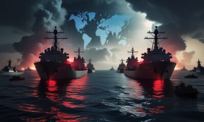 Kapal perang di Selat Hormuz saat ketegangan Iran dan Amerika meningkat