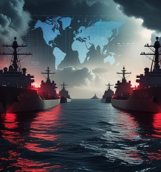 Kapal perang di Selat Hormuz saat ketegangan Iran dan Amerika meningkat
