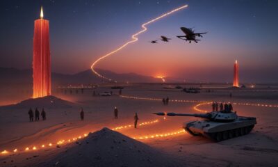 Ilustrasi gurun Irak dan dugaan pangkalan rahasia Israel
