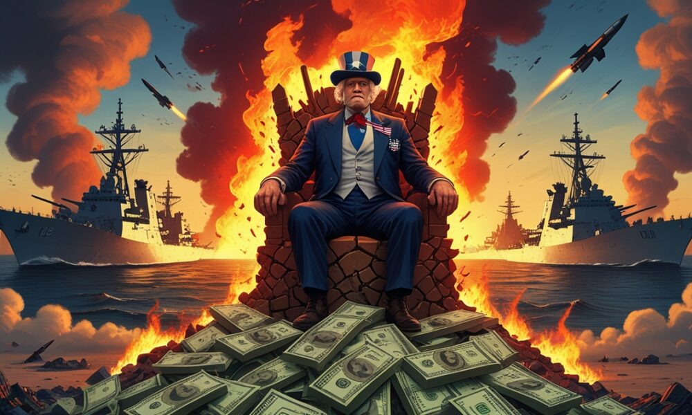 Ilustrasi biaya perang Iran dan beban militer Amerika