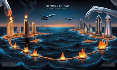 Peta negara-negara Teluk dan Iran di tengah ketegangan geopolitik regional