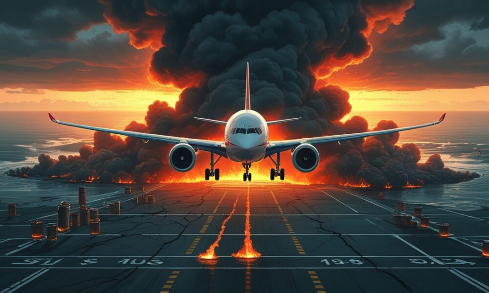 Pesawat Spirit Airlines di tengah krisis perang Iran-AS dan lonjakan harga minyak