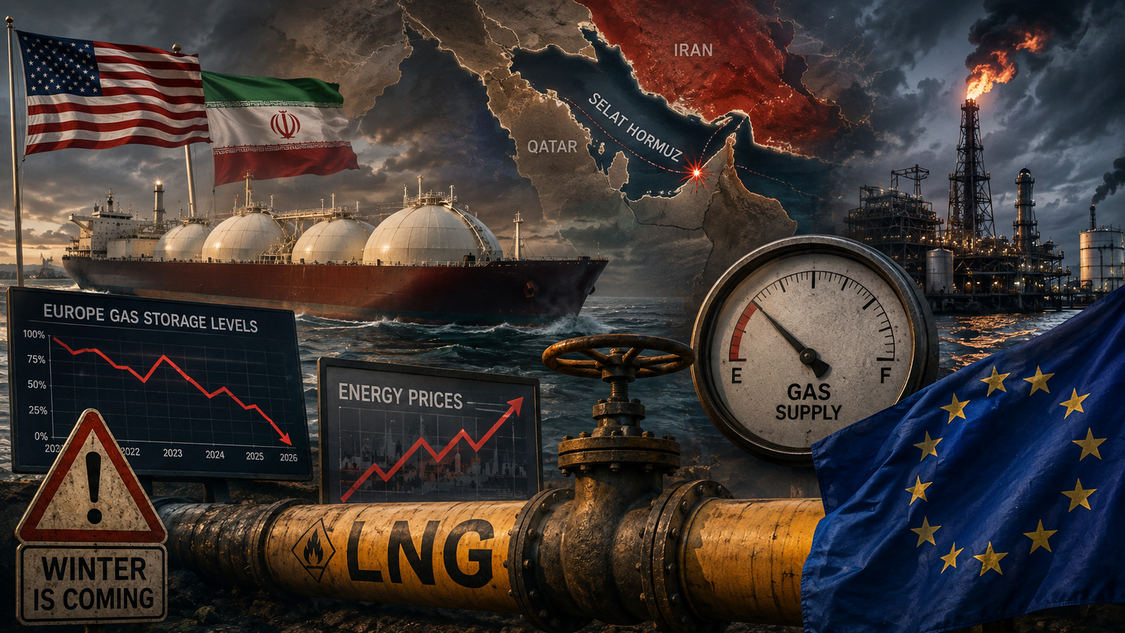 Krisis energi Eropa akibat terganggunya pasokan LNG Qatar setelah perang AS-Iran dan gangguan Selat Hormuz