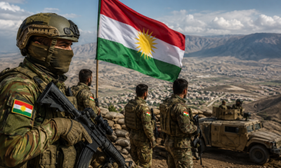 Pasukan Peshmerga Kurdistan Irak di tengah meningkatnya ancaman serangan Iran