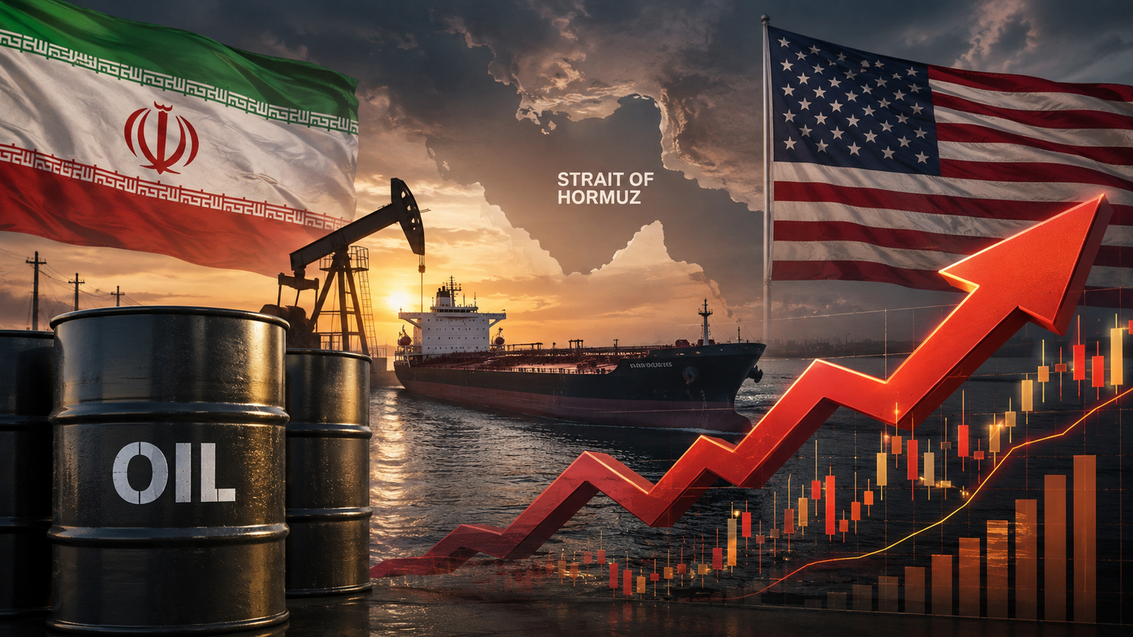 Ilustrasi harga minyak dunia naik akibat meningkatnya ketegangan Iran dan Amerika Serikat di Selat Hormuz
