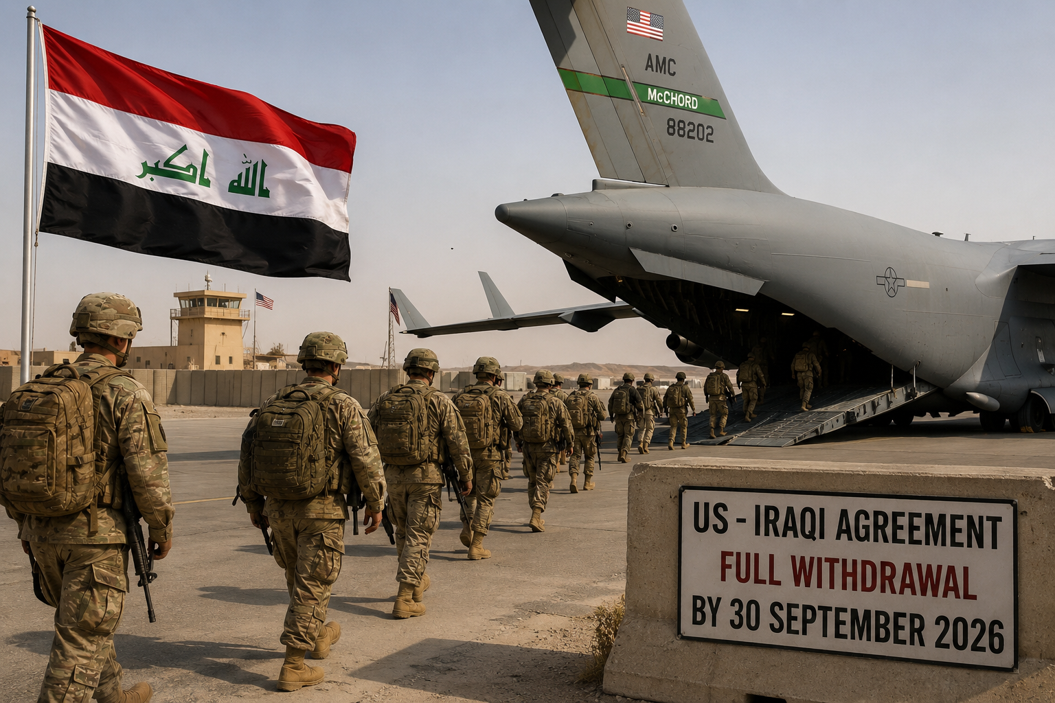 Pasukan Amerika Serikat bersiap meninggalkan pangkalan militer di Irak