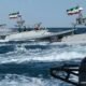 Ilustrasi serangan Iran menggunakan rudal dan drone di tengah eskalasi konflik dengan Amerika Serikat di Selat Hormuz