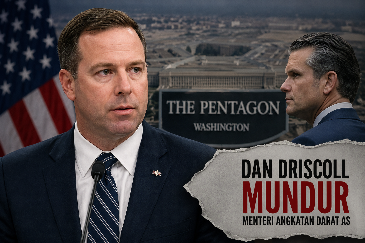Dan Driscoll, Menteri Angkatan Darat Amerika Serikat, mengundurkan diri di tengah ketegangan dengan Pete Hegseth