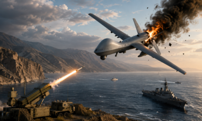 Drone MQ-9 Reaper milik Amerika Serikat yang menjadi sasaran klaim penembakan IRGC di sekitar Selat Hormuz