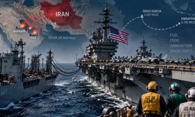 Kapal induk dan armada Angkatan Laut AS menghadapi tekanan logistik akibat perang berkepanjangan dengan Iran.
