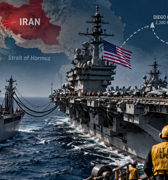 Kapal induk dan armada Angkatan Laut AS menghadapi tekanan logistik akibat perang berkepanjangan dengan Iran.