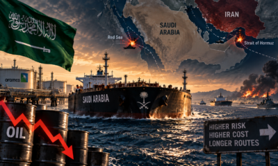 Kapal tanker minyak Saudi menghadapi gangguan jalur ekspor akibat perang Iran di Selat Hormuz dan Laut Merah.
