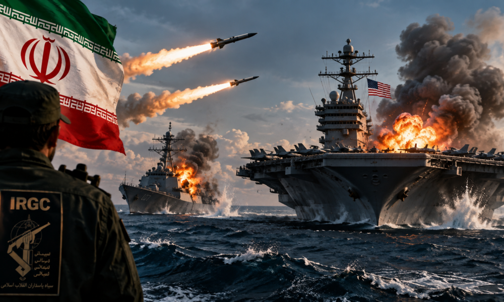 IRGC mengklaim serangan rudal balistik Iran terhadap kapal perang Amerika Serikat