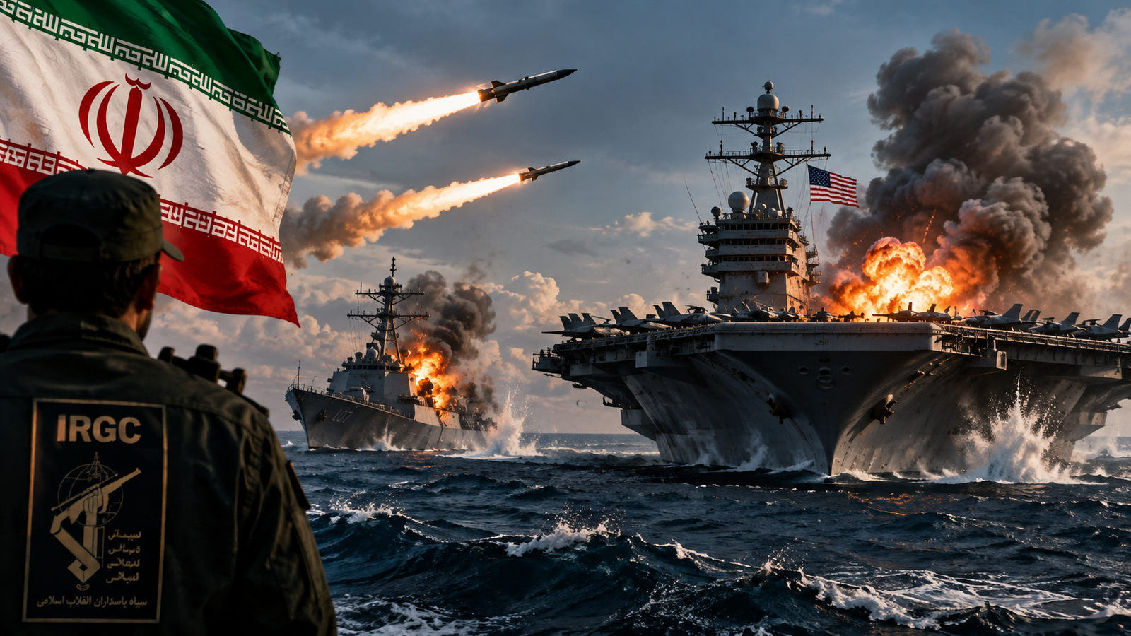 IRGC mengklaim serangan rudal balistik Iran terhadap kapal perang Amerika Serikat