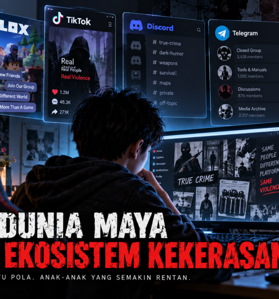 Ekosistem kekerasan di dunia maya dan fenomena True Crime Community